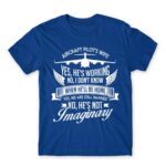 Aircraft pilot wife Royal Blue Men's Tee for Soldier, Work