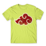 Akatsuki cloud logo Apple Green Men's Tee for Anime, Naruto