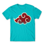 Akatsuki cloud logo Atoll Blue Men's Tee for Anime, Naruto