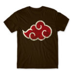 Akatsuki cloud logo Chocolate Men's Tee for Anime, Naruto