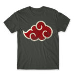 Akatsuki cloud logo Dark Grey Men's Tee for Anime, Naruto