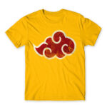 Akatsuki cloud logo Gold Men's Tee for Anime, Naruto
