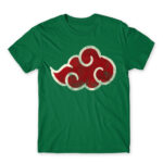 Akatsuki cloud logo Kelly Green Men's T-shirt for Anime, Naruto
