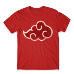 Akatsuki cloud logo Red Men's Tee for Anime, Naruto