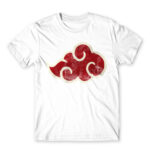 Akatsuki cloud logo White Men's Tee for Anime, Naruto