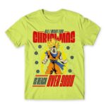 All I want for christmas is reach over 9000 Apple Green Men's Tee for Anime, Dragon Ball
