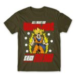 All I want for christmas is reach over 9000 Army Men's Tee for Anime, Dragon Ball