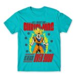 All I want for christmas is reach over 9000 Atoll Blue Men's Tee for Anime, Dragon Ball