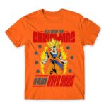 All I want for christmas is reach over 9000 Orange Men's Tee for Anime, Dragon Ball