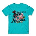 All you need is flower Atoll Blue Men's T-shirt for Florist, Work