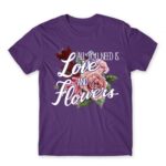All you need is flower Dark Purple Men's T-shirt for Florist, Work