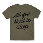 All you need is sleep Zinc Men's T-shirt for Funny, Laziness