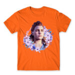 Aloy – floral frame Orange Men's Tee