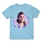 Aloy – floral frame Sky Blue Men's Tee