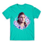 Aloy – floral frame Turquoise Men's Tee