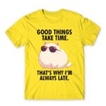 Always late Lemon Men's Tee for Badass, Funny