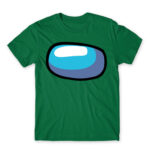 Among us face Kelly Green Men's Tee for Gaming