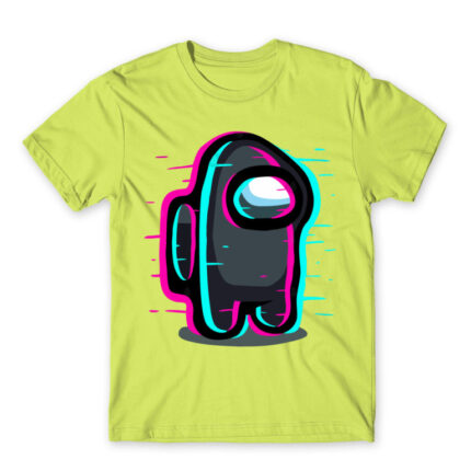 Among us glitch Apple Green Men's T-shirt for Gaming