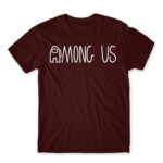Among us logo Burgundy Men's Tee for Gaming