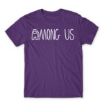 Among us logo Dark Purple Men's Tee for Gaming