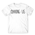 Among us logo White Men's Tee for Gaming