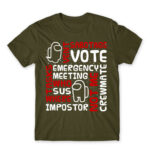 Among us words Army Men's Tee for Gaming