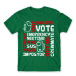 Among us words Kelly Green Men's T-shirt for Gaming