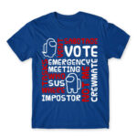 Among us words Royal Blue Men's T-shirt for Gaming