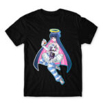 Angel Stocking Black Men's T-shirt for Anime, Panty Stocking With Garterbelt