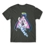 Angel Stocking Dark Grey Men's T-shirt for Anime, Panty Stocking With Garterbelt