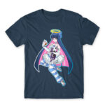 Angel Stocking Denim Men's Tee for Anime, Panty Stocking With Garterbelt