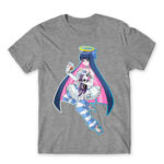 Angel Stocking Grey Melange Men's T-shirt for Anime, Panty Stocking With Garterbelt