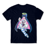 Angel Stocking Navy Men's Tee for Anime, Panty Stocking With Garterbelt