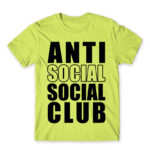 Anti social social club Apple Green Men's T-shirt for Antisocial, Funny