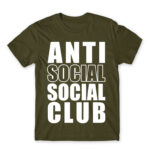 Anti social social club Army Men's Tee for Antisocial, Funny