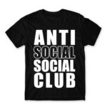 Anti social social club Black Men's T-shirt for Antisocial, Funny