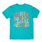 Anti social social club – Groovy Atoll Blue Men's Tee for Antisocial, Funny