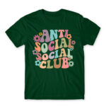 Anti social social club – Groovy Bottle Green Men's Tee for Antisocial, Funny