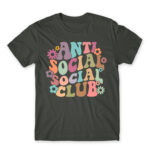 Anti social social club – Groovy Dark Grey Men's T-shirt for Antisocial, Funny
