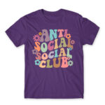 Anti social social club – Groovy Dark Purple Men's T-shirt for Antisocial, Funny