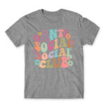 Anti social social club – Groovy Grey Melange Men's T-shirt for Antisocial, Funny