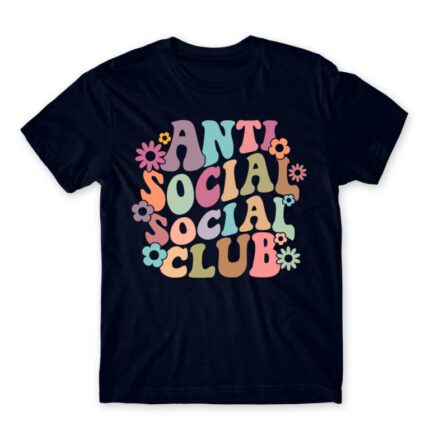 Anti social social club – Groovy Navy Men's T-shirt for Antisocial, Funny