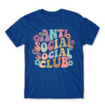 Anti social social club – Groovy Royal Blue Men's T-shirt for Antisocial, Funny