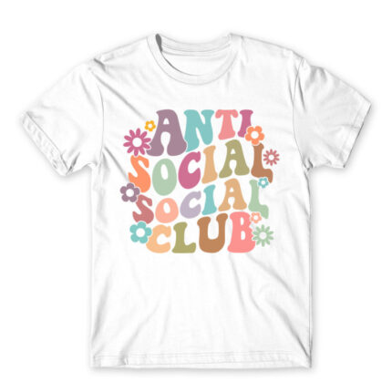 Anti social social club – Groovy White Men's T-shirt for Antisocial, Funny