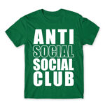 Anti social social club Kelly Green Men's Tee for Antisocial, Funny