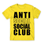 Anti social social club Lemon Men's T-shirt for Antisocial, Funny