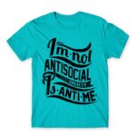 Antime Atoll Blue Men's Tee for Antisocial, Funny