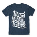 Antime Denim Men's Tee for Antisocial, Funny
