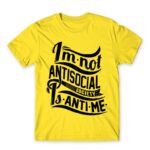 Antime Lemon Men's T-shirt for Antisocial, Funny