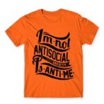 Antime Orange Men's Tee for Antisocial, Funny